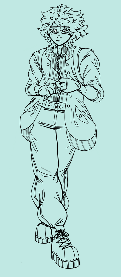 No Color / Lineart Only + 0 (BTW, I can send over the files in a way so you should be able to color in the lineart on your own, if you want.)